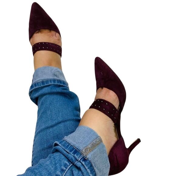 Sole Society Dark Plum Drisela Pumps - Size 5 - Picture 13 of 16